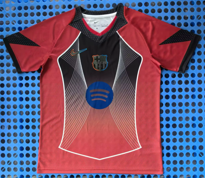 25 26 barcelona concept red black jersey