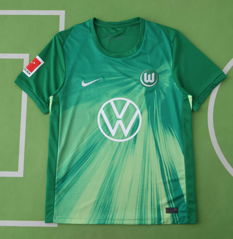 25 26 Wolfsburg home jersey fans version size s-xxl