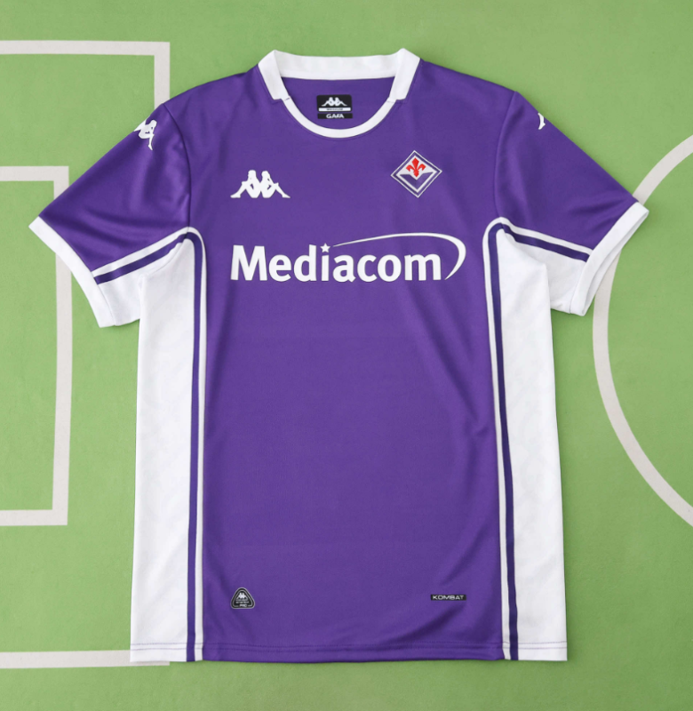 25 26 Fiorentina home jersey fans versiom men size s-xxl