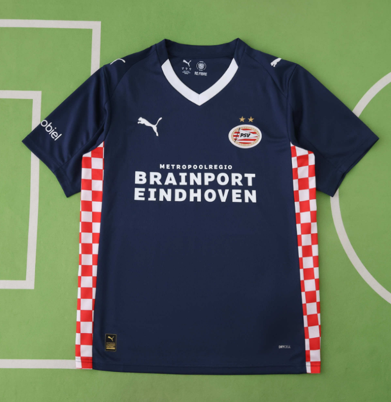 25 26 PSV Eindhoven away jersey blue men fans version size s-xxl
