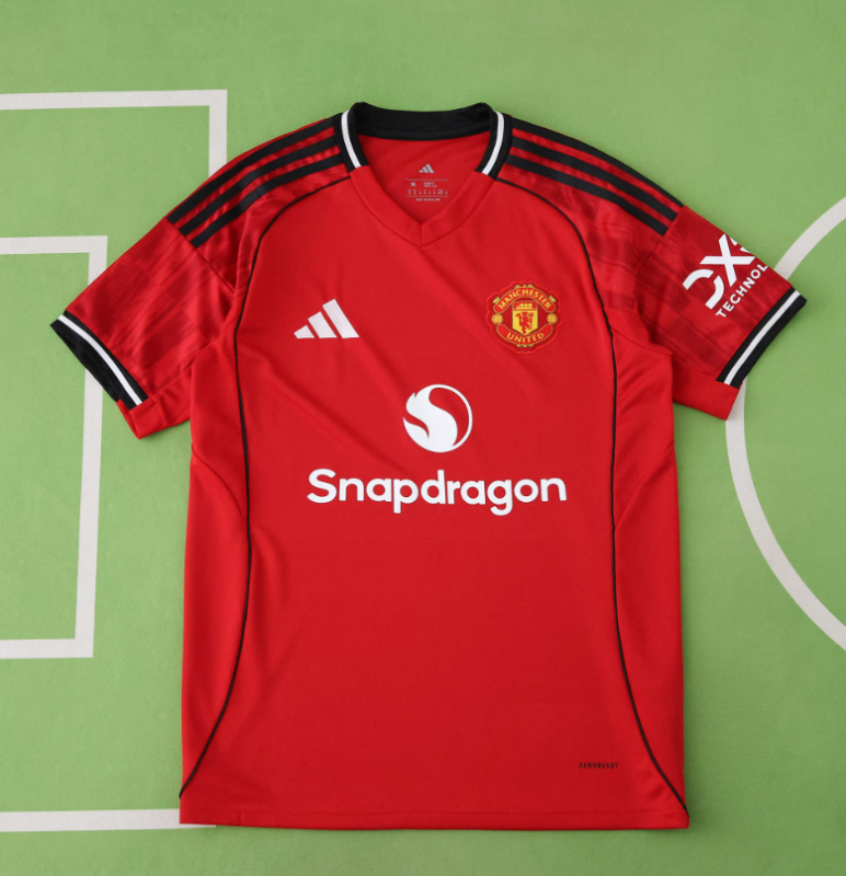 25 26 man utd home jersey fans version men size s-4xl