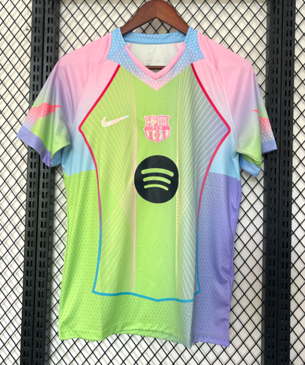 25 26 barcelona concept pink green jersey