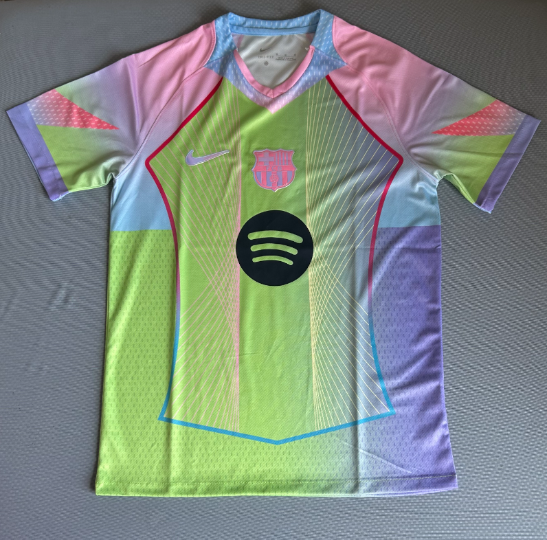 25 26 barcelona concept pink green jersey