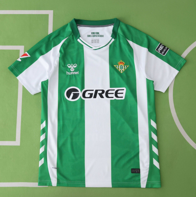 25 26 Real Betis home jersey fans version men size s-4xl
