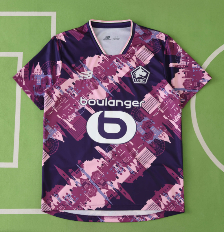 25 26 Lille OSC fourth jersey fans version men size s-xxl