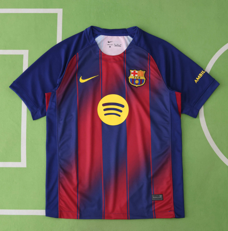 25 26 Barcelona home jersey fans version men size s-xxl