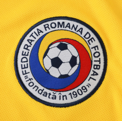 retro 2000 Romania home soccer jersey