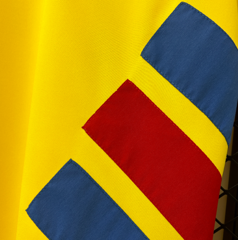 retro 1994 Romania home soccer jersey