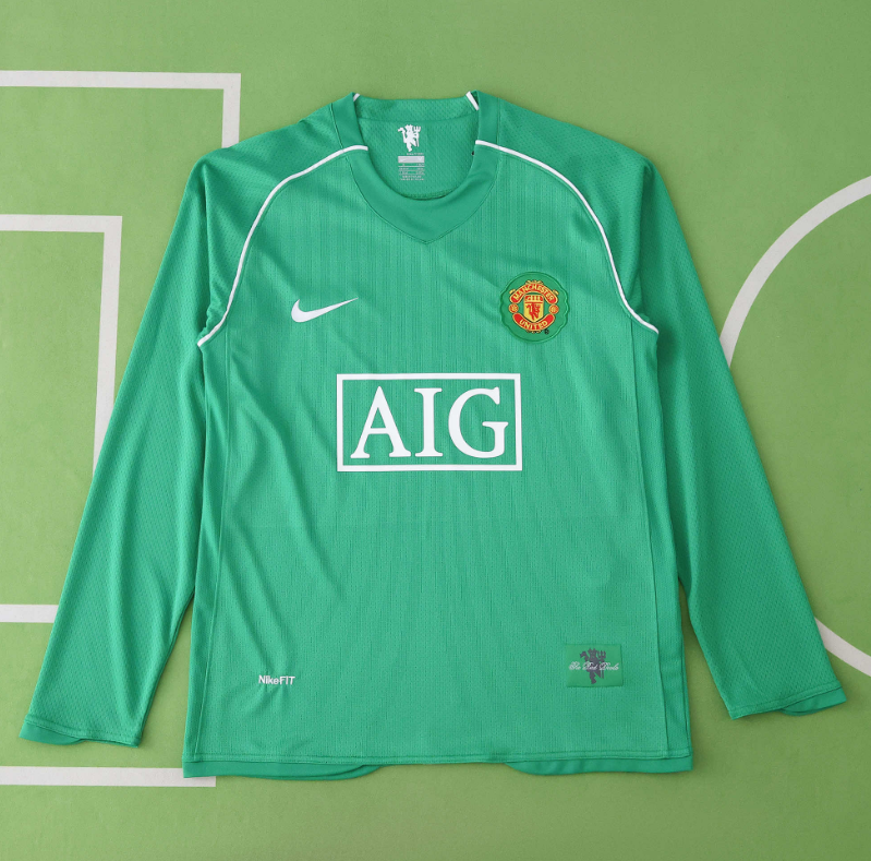 retro 2007 08  man utd long sleeve goalkeeper jersey