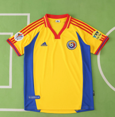 retro 2000 Romania home soccer jersey