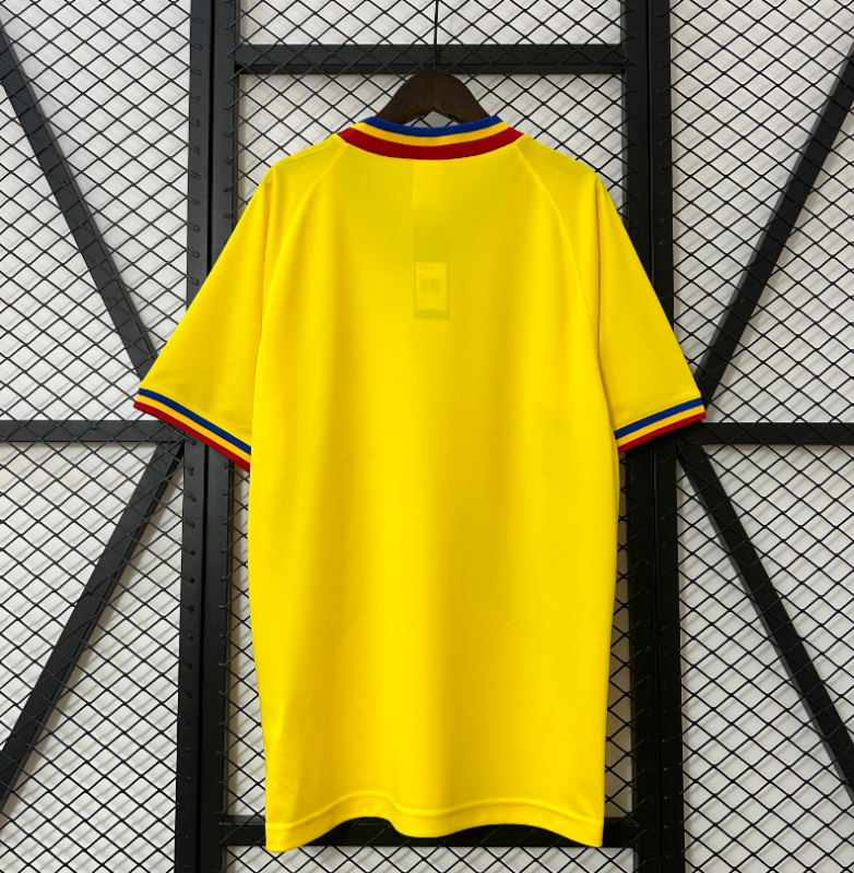 retro 1994 Romania home soccer jersey