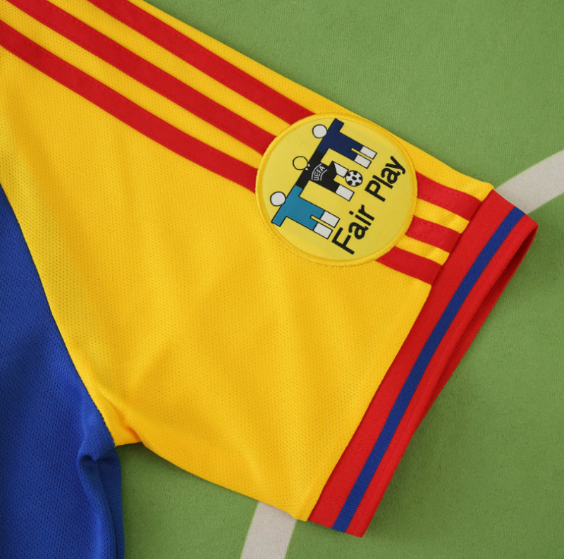 retro 2000 Romania home soccer jersey