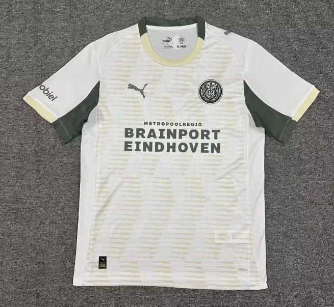 25 26 PSV Eindhoven third jersey whhite men fans version size s-xxl