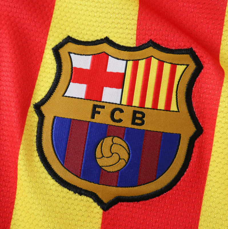 13 14 Barcelona away retro soccer jersey