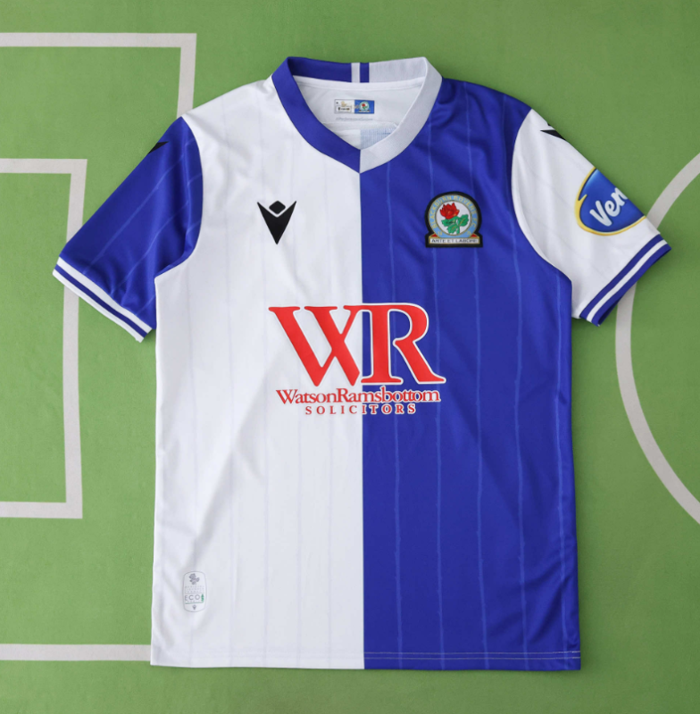 25 26 Blackburn Rovers home 150th jersey men size s-xxl