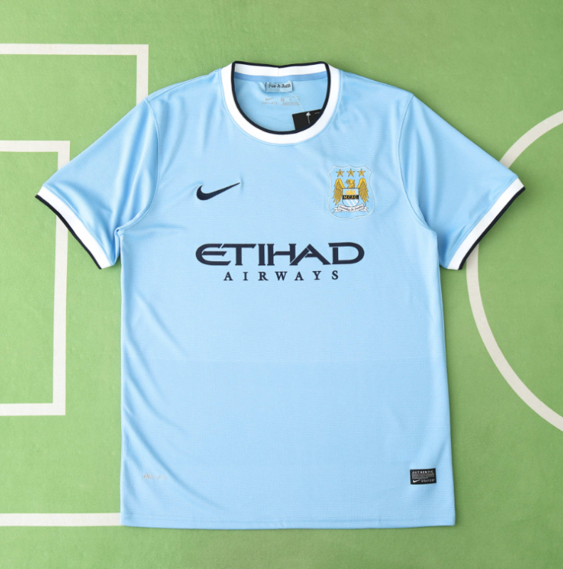 retro 13 14  manchester city home jersey