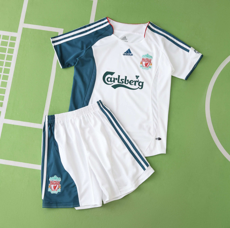 retro 06 07 liverpool third kids kit Jersey
