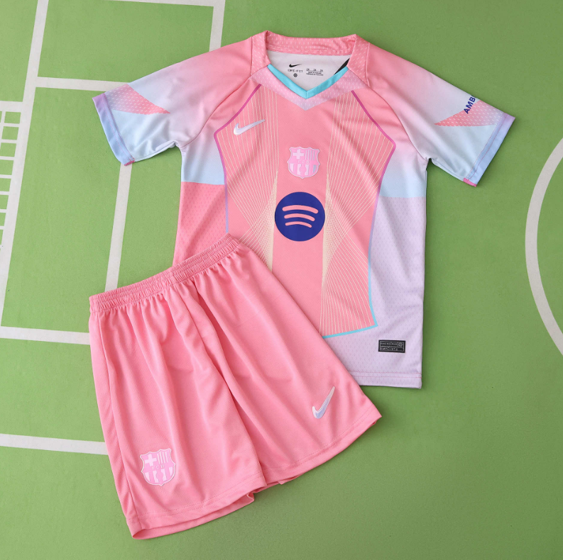 Kids kit 25 26 Barcelona Concept version Kids kit jersey