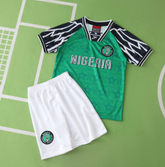 retro 1995 Nigeria home kids kit jersey