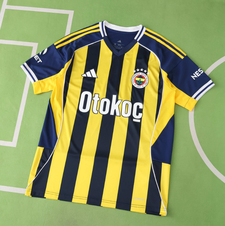 25 26 Fenerbahce home jersey