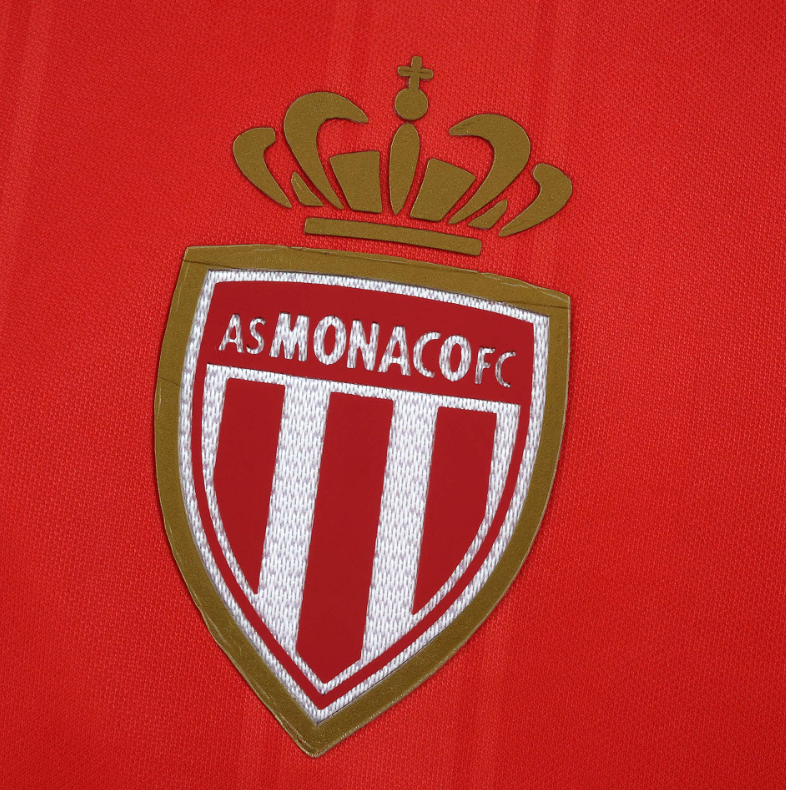25 26 AS MONACO home jersey