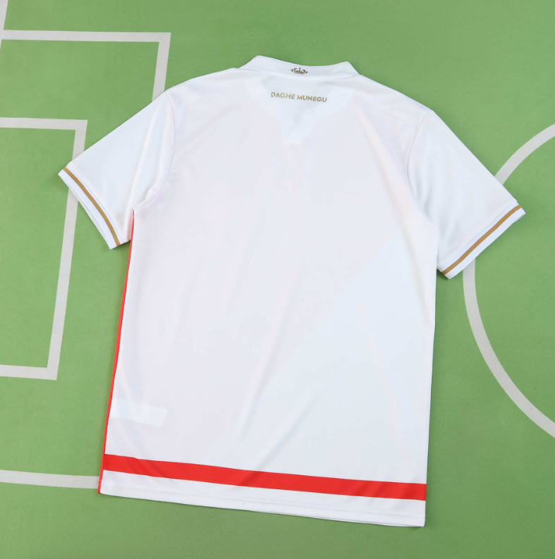 25 26 AS MONACO home jersey