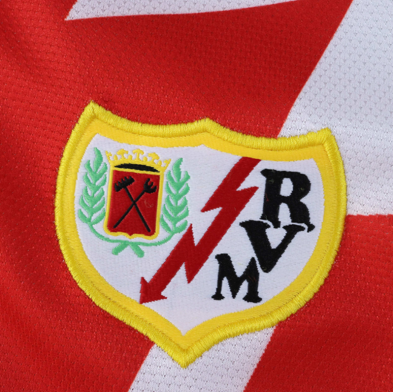 25 26 Rayo Vallecano home jersey