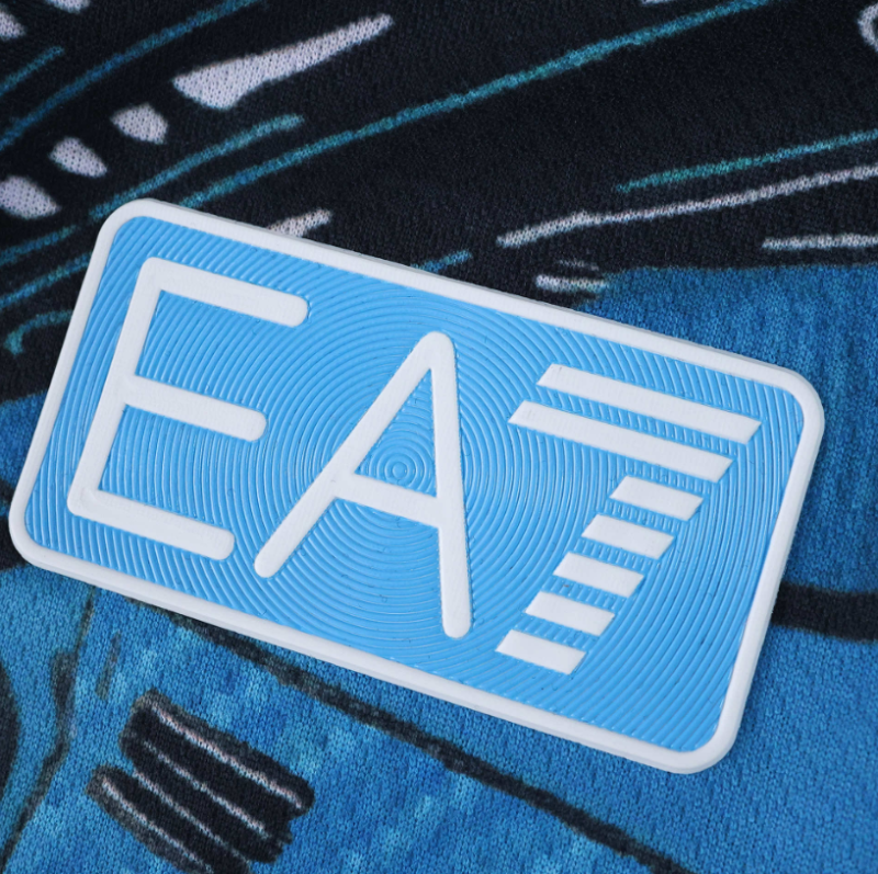 25 26 napoli black blue training shirts