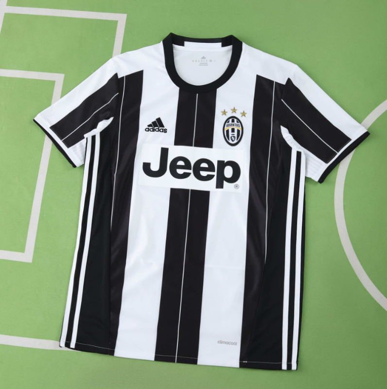 retro 16 17 juventus home soccer jersey