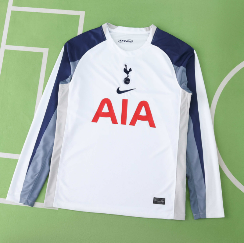 25 26 Tottenham home long sleeve jersey