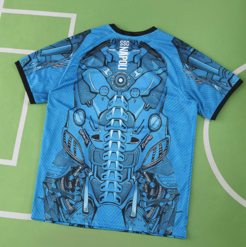 25 26 napoli black blue training shirts