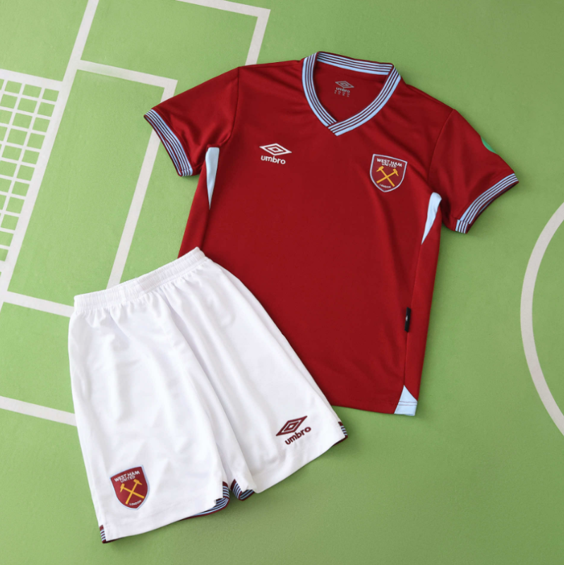 kids kit 25 26 west ham united home jersey