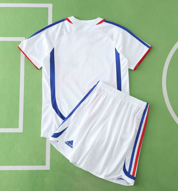 retro 2006 france away kids kit jersey
