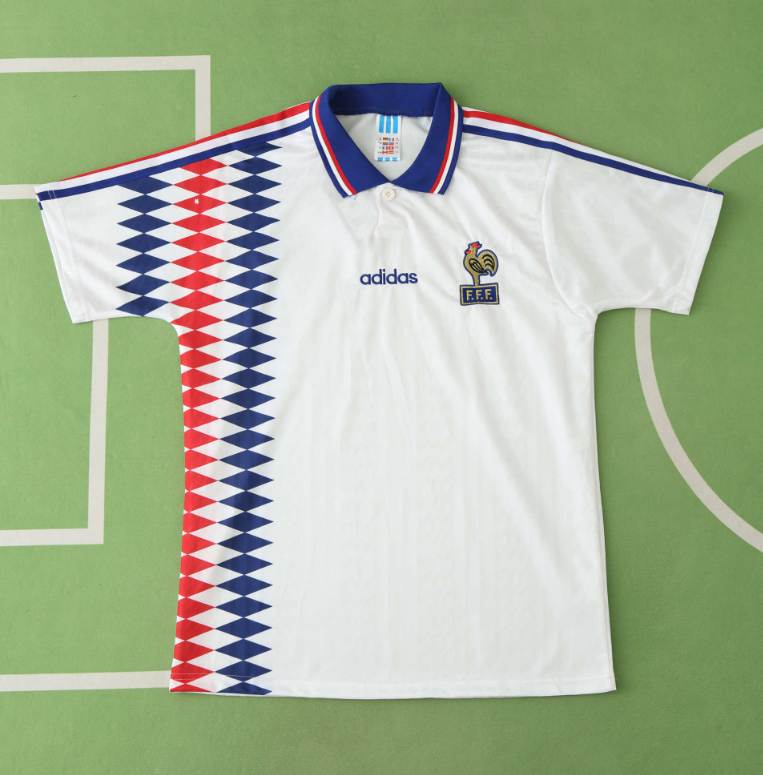 retro 1994 france away jersey