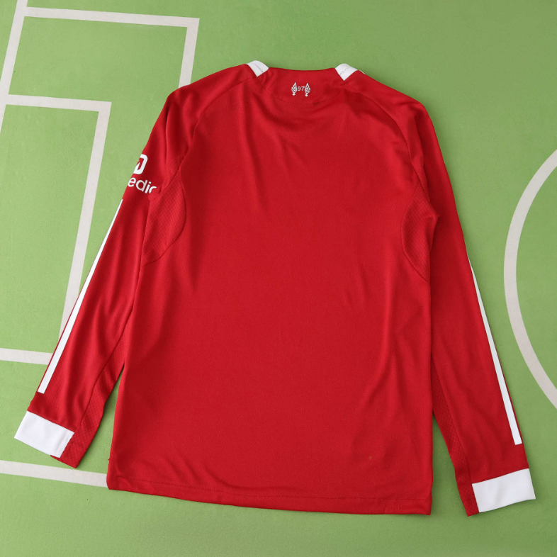 player version 25 26 Liverpool home long sleeve soccer jersey