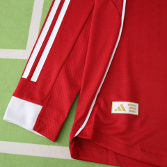 player version 25 26 Liverpool home long sleeve soccer jersey