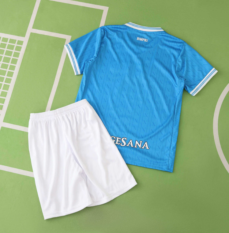 kids kit 25 26 napoli home jersey