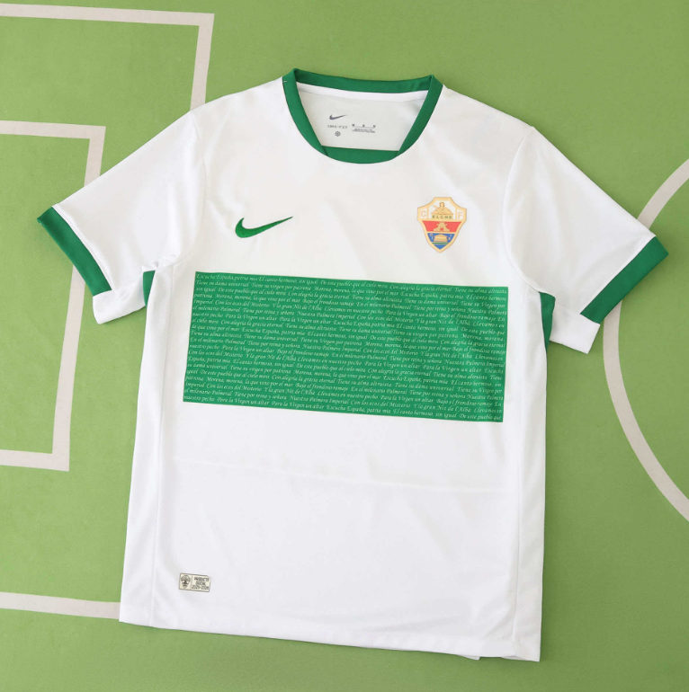 25 26 Elche home jersey