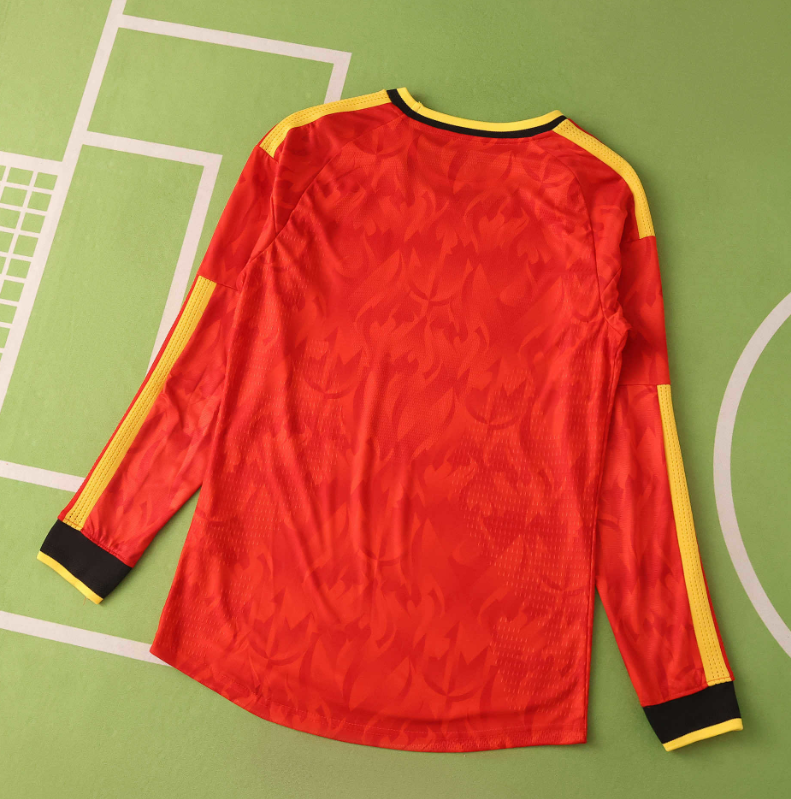 player version 2026 belgium home long sleeve jersey  size s-xxl