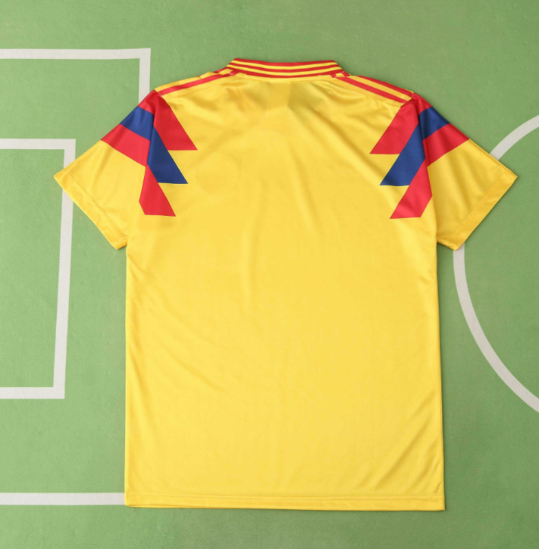 1990 Colombia home retro Fan version jersesy