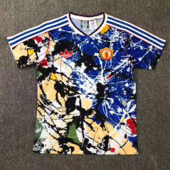 25 26 man utd Stone Roses jersey fans version men size s-4xl