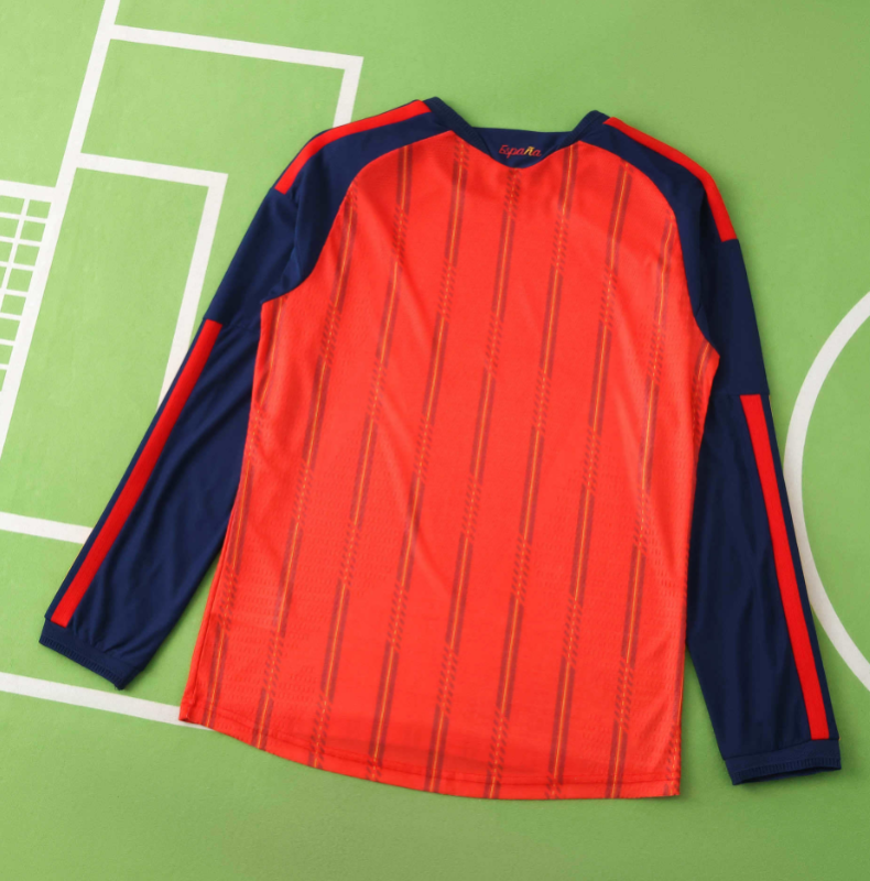 player version 2026 spain home long sleeve Jersey