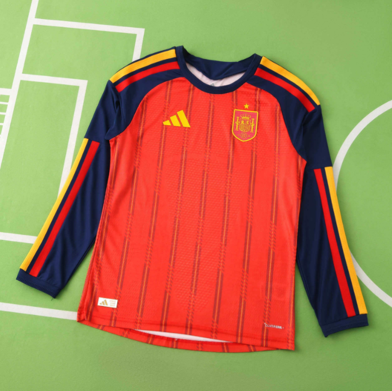 player version 2026 spain home long sleeve Jersey