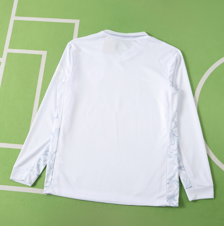 25 26 Tottenham 1901 whiteout long sleeve jersey fans version men size s-4xl