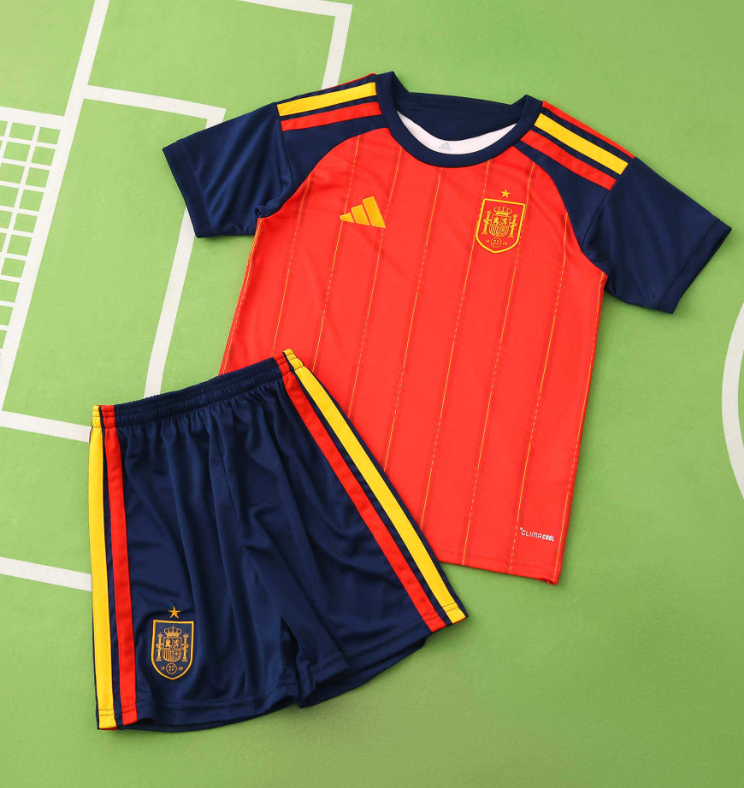 kids kit 2026 spain home Jersey