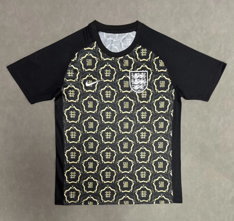 2026 england 500th pre match shirt black men size s-4xl