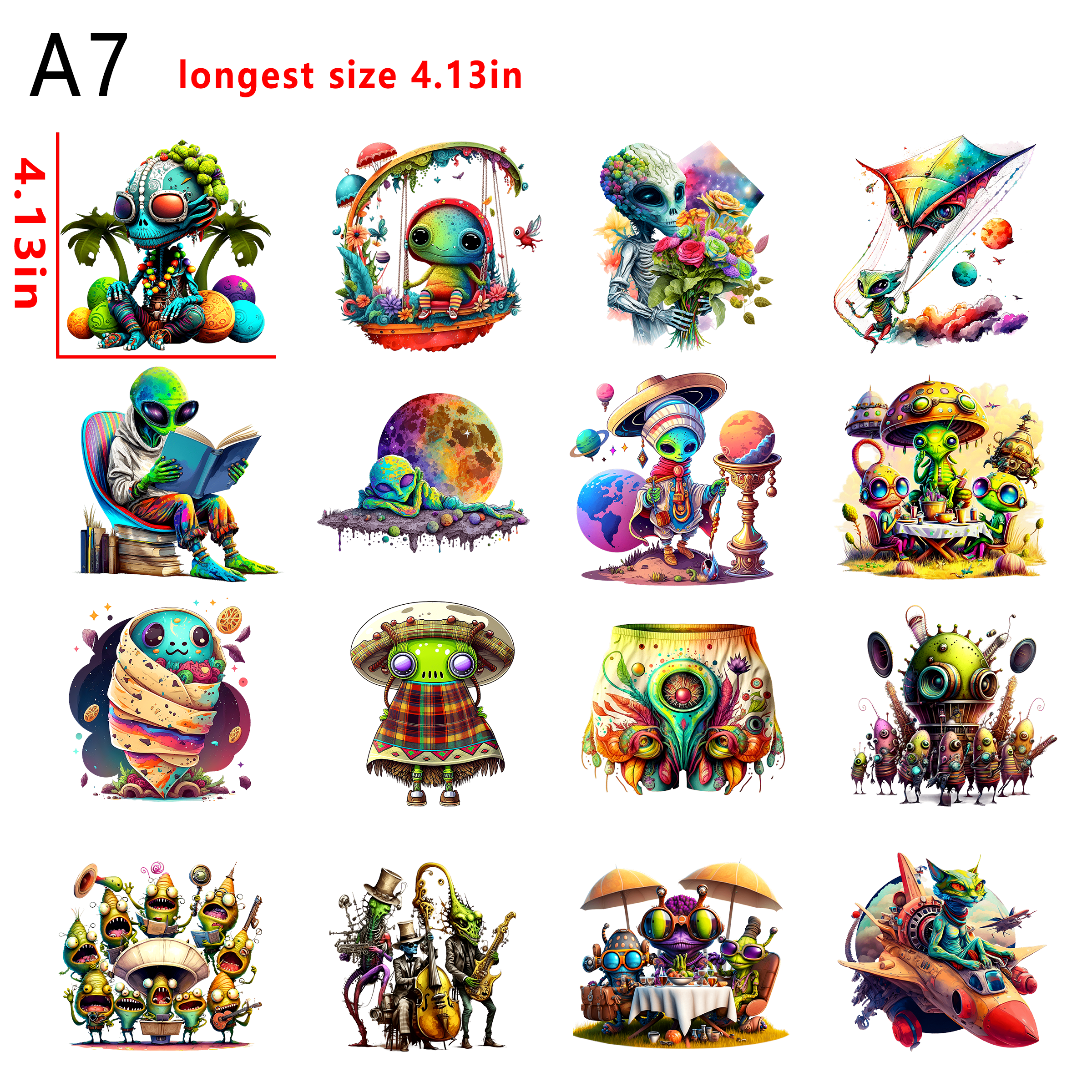 ET ailens  bundle DTF heat transfer vinyl for T-shirt hoodies fabrics