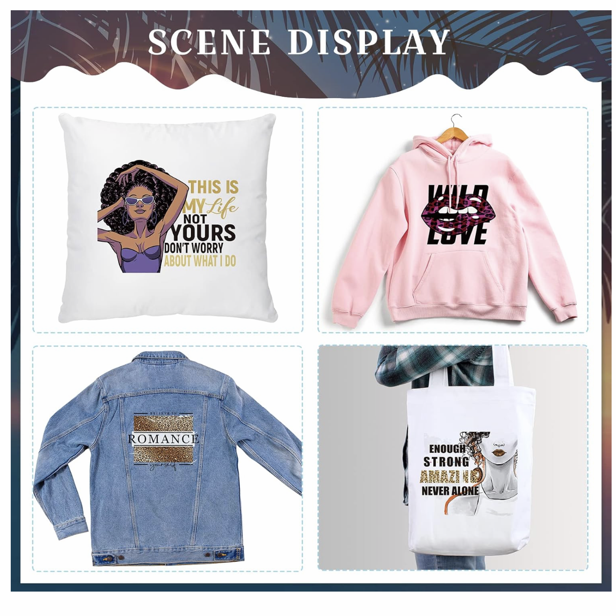 Flash Sale-(25-40%off)- iron on Heat Transfer Prints for fabric t-shirt hoodies+UV  DTF Cupwraps decal