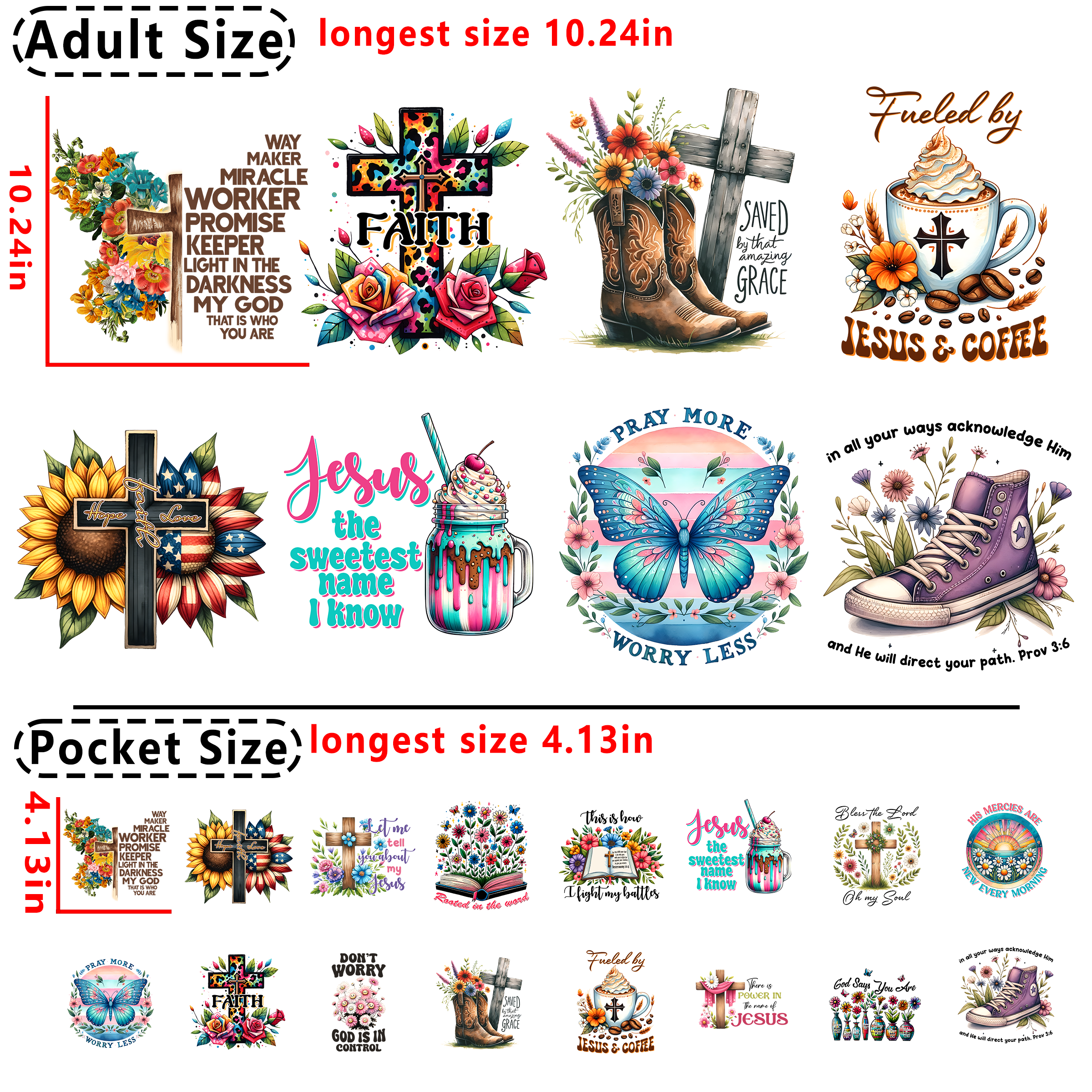 N31 Christian DTF heat transfer vinyl for T-shirt hoodies
