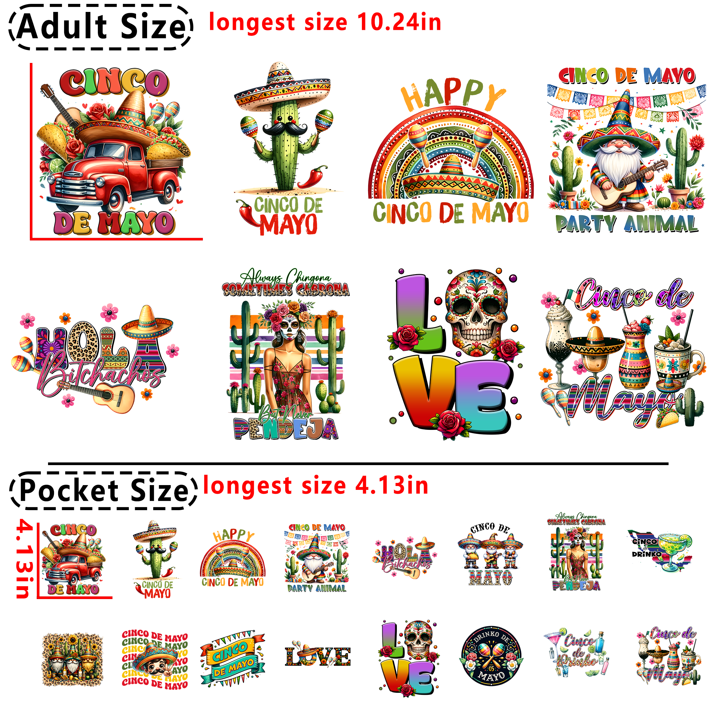 Mexican DTF heat transfer vinyl for T-shirt hoodies